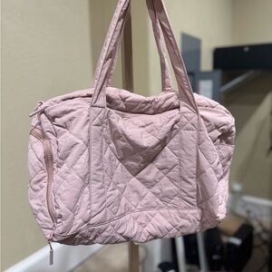 NWOT Elegant Pink Quilted Tote Bag